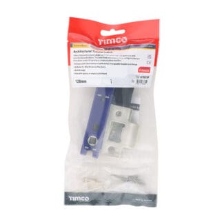 Timco Architectural Tubular Latch Electro Brass & Satin Nickel  - 128 case / 107.5 backse -