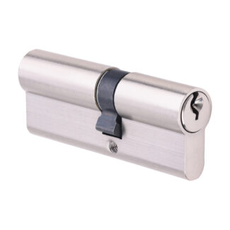 Timco Euro Profile Cylinder - Double - Satin Nickel - 80mm (35/45)