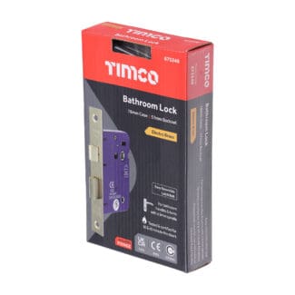 TIMCO Bathroom Lock Electro Brass - 78mm