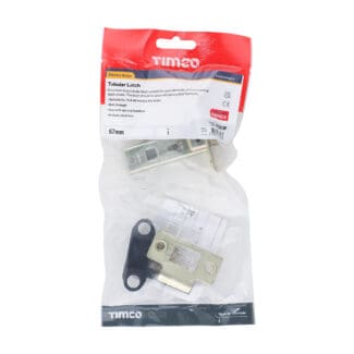 Timco Tubular Latch Electro Brass  - 67 case / 45 backse -