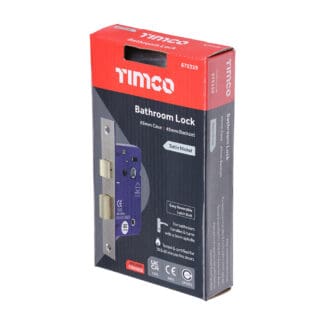 TIMCO Bathroom Lock Satin Nickel - 65mm
