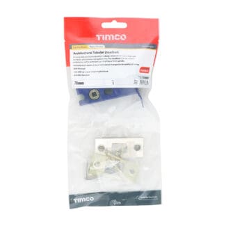 Timco Architectural Tubular Deadbolt Electro Brass & Satin Nickel  - 78 case / 57 backse -