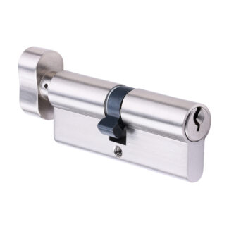 Timco Euro Profile Cylinder - Thumbturn - Satin Nickel - 80mm (40/40)