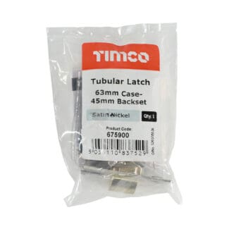 TIMCO Tubular Latch Satin Nickel - 67mm