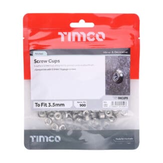 Timco Screw Cups Nickel  -  -o fi - 6 Gauge Screws