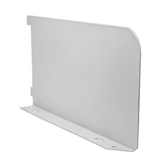 TIMCO Twin Slot Shelf End White - 200mm