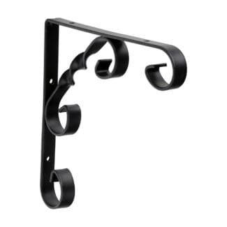 Timco Scroll Bracket Black  - 6 x 6"