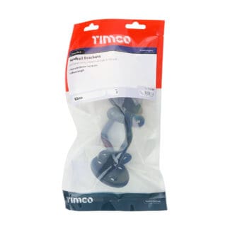 Timco Steel Handrail Brackets Black  - 63mm