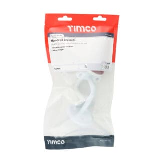 Timco Steel Handrail Brackets White  - 63mm