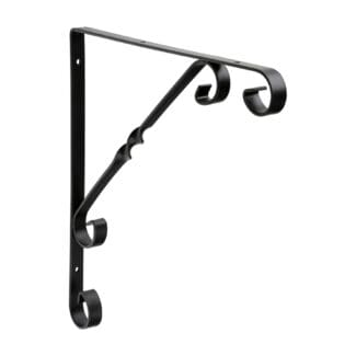 Timco Scroll Bracket Black  - 10 x 10"