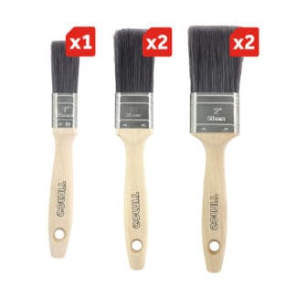 Timco Professional Synthetic Paint Brush Mixed Set  - 5pcs