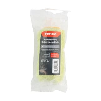 Timco Mini Masonry Roller Sleeve Refill 12mm  - 4" Medium Pile