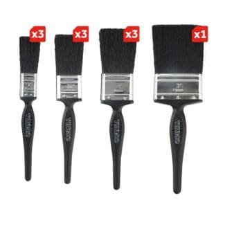 Timco Contractors Mixed Paint Brush Set  - 10pcs