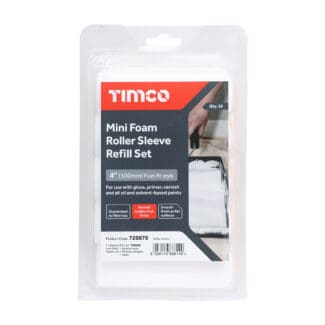 Timco Mini Foam Roller Sleeve Refill Set  - 4"
