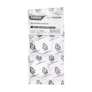 Timco Covered Escutcheon Satin Anodised Aluminium  - 32mm