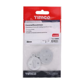 Timco Covered Escutcheon Satin Anodised Aluminium  - 32mm