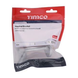 Timco Handrail Bracket Satin Anodised Aluminium  - 63mm