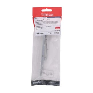 Timco Lever Action Flush Bolt Satin Anodised Aluminium  - 155 x 20