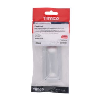 Timco Flush Pull Satin Anodised Aluminium  - 89mm
