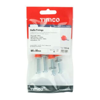 TIMCO Stella-Fix Universal Cavity & Wall Anchors - M5 x 80