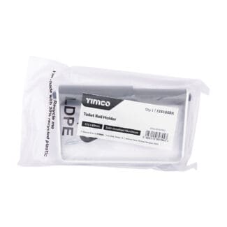 Timco Toilet Roll Holder Satin Anodised Aluminium  - 135 x 80