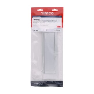 Timco Letter Plate Satin Anodised Aluminium  - 254 x 76