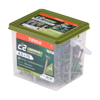 TIMCO C2 Deck-Fix Premium Countersunk Green Decking Screws - 4.5 x 75