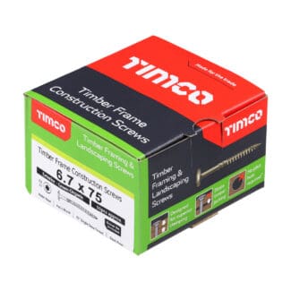 TIMCO Wafer Head Exterior Green Timber Screws  - 6.7 x 75
