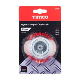 TIMCO Drill Cup Brush Nylon - 75mm