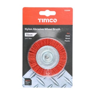 TIMCO Drill Wheel Brush Nylon - 75mm