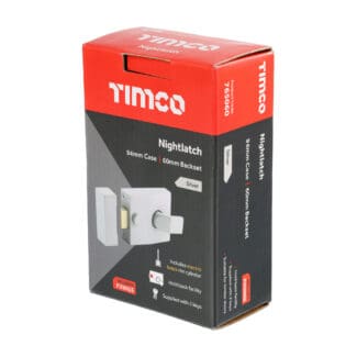 Timco Nightlatch Silver  - 94 case / 60 backse -