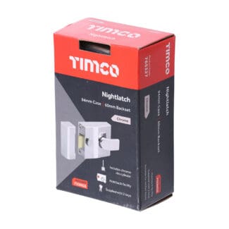 Timco Nightlatch Chrome  - 94 case / 60 backse -
