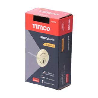 Timco Rim Cylinder Electro Brass  - 32mm