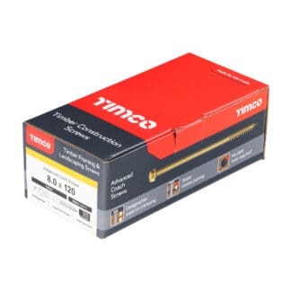TIMCO Solo Advanced Hex Head Gold Coach Woodscrews - 8.0 x 120