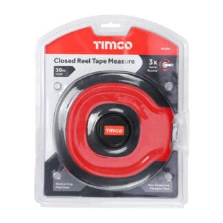 Timco Closed Reel Tape Measure  - 30m x 13mm