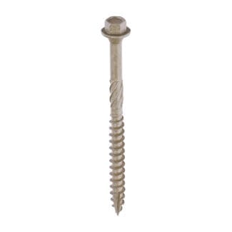 Timco Timber Frame Construction & Landscaping Screws Hex Exterior Green Organic  - 6.7 x 87