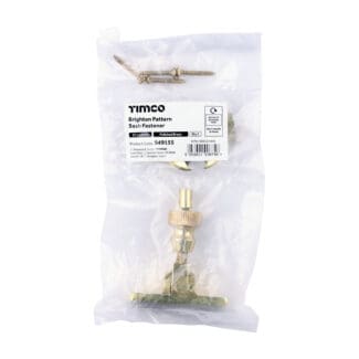 Timco Brighton Pattern Sash Fastener Polished Brass  - 57 x 22
