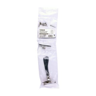 Timco Hook & Mortice Plate Casement Fastener Polished Chrome  - 54 x 19