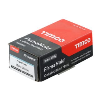 TIMCO FirmaHold Collated 16 Gauge Angled Galvanised Brad Nails - 16g x 38