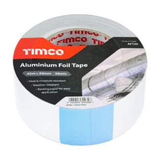 TIMCO Aluminium Foil Tape - 45m x 50mm