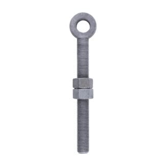 Timco Adjustable Gate Eye with Nuts Hot Dipped Galvanised  - M22 x 200