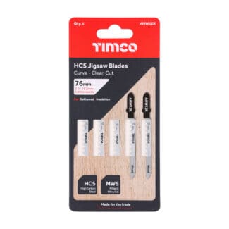TIMCO Jigsaw Blades Wood Cutting HCS Blades - T119BO