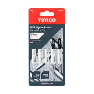 TIMCO Jigsaw Blades Metal Cutting HSS Blades - T218A