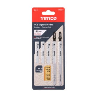 TIMCO Jigsaw Blades Plasterboard & Cement Board Cutting HCS Blades - T341HM