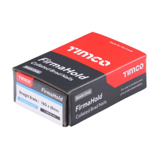 TIMCO FirmaHold Collated 16 Gauge Straight A4 Stainless Steel Brad Nails – 16g x 25