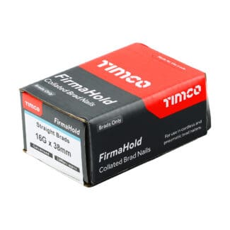 TIMCO FirmaHold Collated 16 Gauge Straight Galvanised Brad Nails - 16g x 38