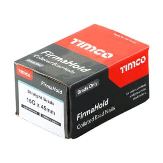 TIMCO FirmaHold Collated 16 Gauge Straight Galvanised Brad Nails - 16g x 45