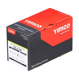 TIMCO Self-Drilling Light Section A2 Stainless Steel Bi-Metal Screws with EPDM Washer - 5.5 x 100