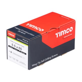 TIMCO Self-Drilling Wing-Tip Steel to Timber Light Section A2 Stainless Steel Bi-Metal Screws  - 5.5 x 65