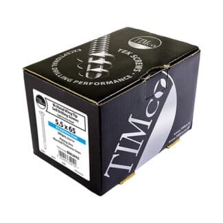 TIMCO Self-Drilling Wing-Tip Steel to Timber Light Section A2 Stainless Steel Bi-Metal Screws  - 5.5 x 85